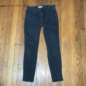 MADEWELL 10 Inch Skinny Jeans Black Wash Size 28